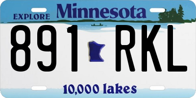 MN license plate 891RKL