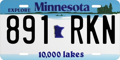 MN license plate 891RKN