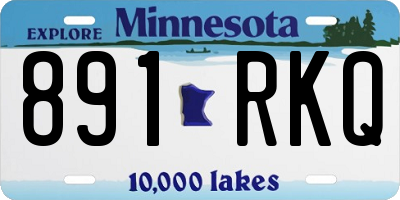 MN license plate 891RKQ