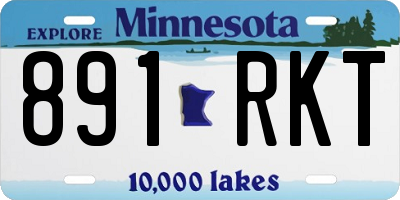 MN license plate 891RKT