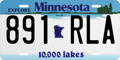 MN license plate 891RLA