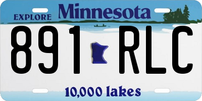 MN license plate 891RLC