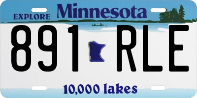 MN license plate 891RLE