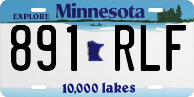MN license plate 891RLF