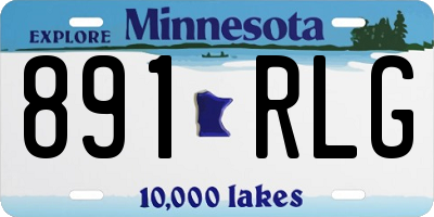MN license plate 891RLG