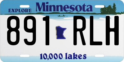 MN license plate 891RLH