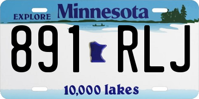 MN license plate 891RLJ
