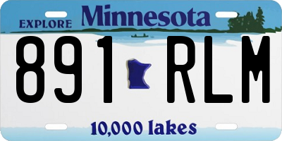 MN license plate 891RLM