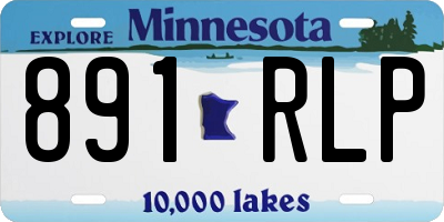 MN license plate 891RLP