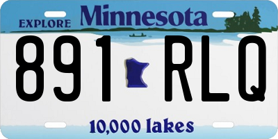 MN license plate 891RLQ