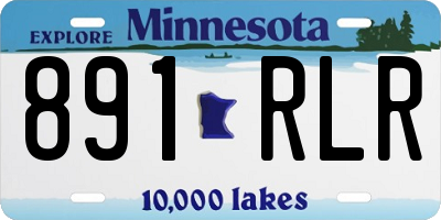 MN license plate 891RLR