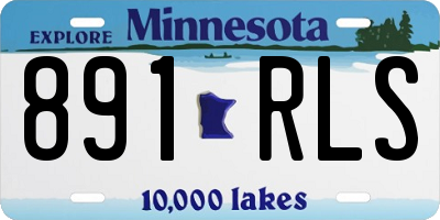 MN license plate 891RLS