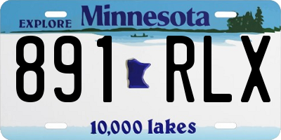 MN license plate 891RLX
