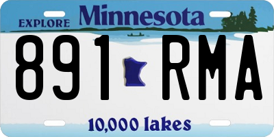 MN license plate 891RMA