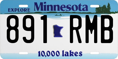 MN license plate 891RMB