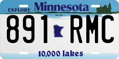 MN license plate 891RMC