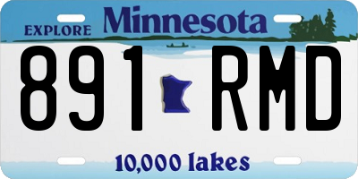 MN license plate 891RMD