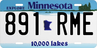 MN license plate 891RME