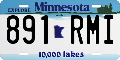 MN license plate 891RMI