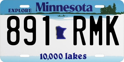 MN license plate 891RMK