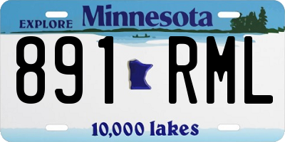 MN license plate 891RML