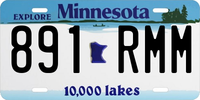 MN license plate 891RMM
