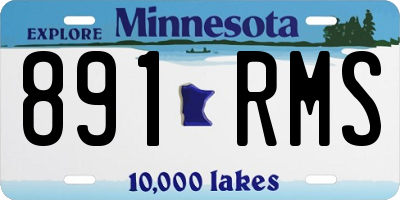 MN license plate 891RMS