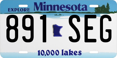 MN license plate 891SEG