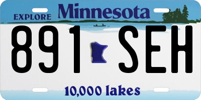 MN license plate 891SEH