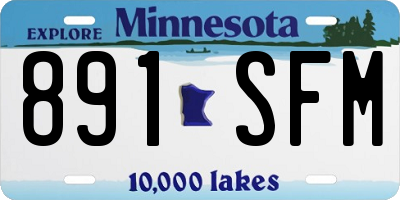 MN license plate 891SFM