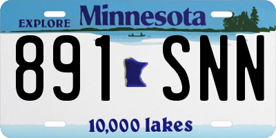 MN license plate 891SNN