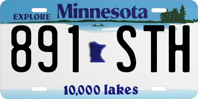 MN license plate 891STH