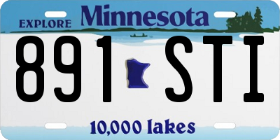 MN license plate 891STI