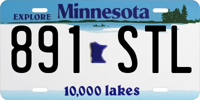 MN license plate 891STL