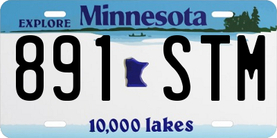 MN license plate 891STM