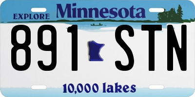 MN license plate 891STN