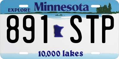 MN license plate 891STP