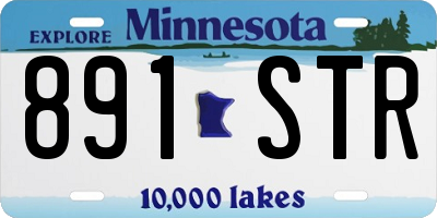MN license plate 891STR