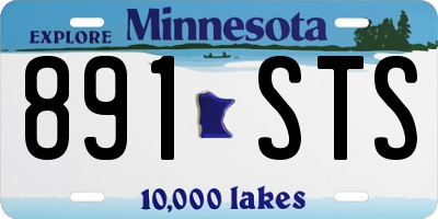 MN license plate 891STS