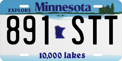 MN license plate 891STT