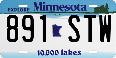 MN license plate 891STW