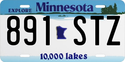 MN license plate 891STZ