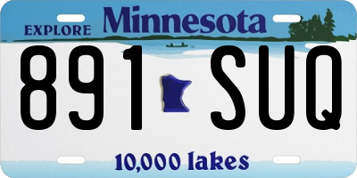MN license plate 891SUQ