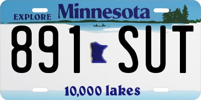 MN license plate 891SUT