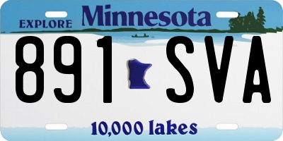 MN license plate 891SVA