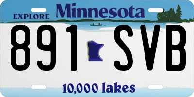 MN license plate 891SVB
