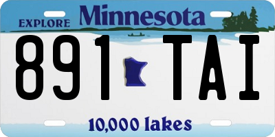 MN license plate 891TAI