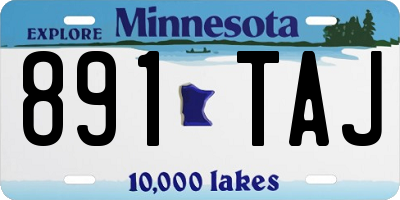 MN license plate 891TAJ