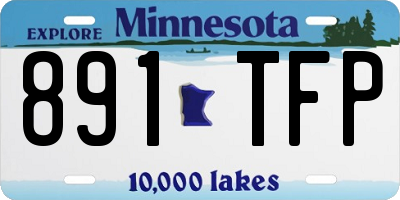 MN license plate 891TFP
