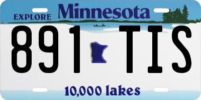 MN license plate 891TIS